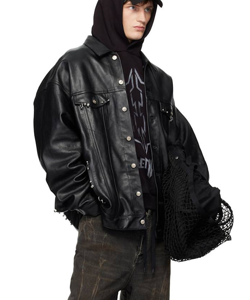 JK-24373<br><b>BALENCIAGA</b><br>시어링 레더 자켓</b><br>[매장가-1000만원대]