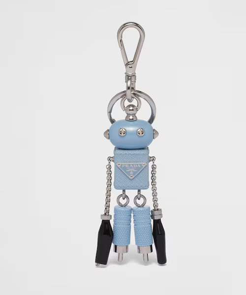 A-42771<br><b>PRADA</b><br>사피아노 가죽 로봇 백 참</b><br>[매장가-70만원대]