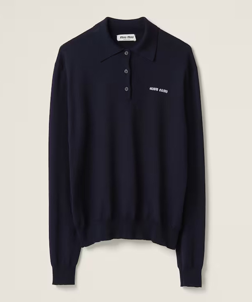 T-30842<br><b>MIU MIU</b><br>울 니트 폴로 셔츠</b><br>[매장가-170만원대]