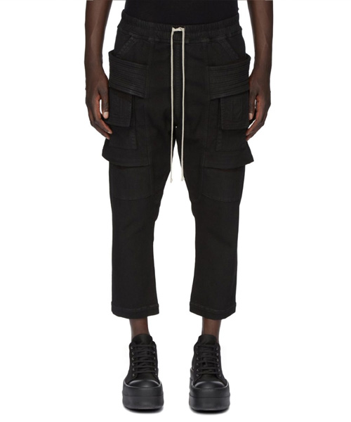 P-16108<br><b>RICK OWENS</b><br>스트로브 크리치 크롭 카고 팬츠</b><br>[매장가-260만원대]