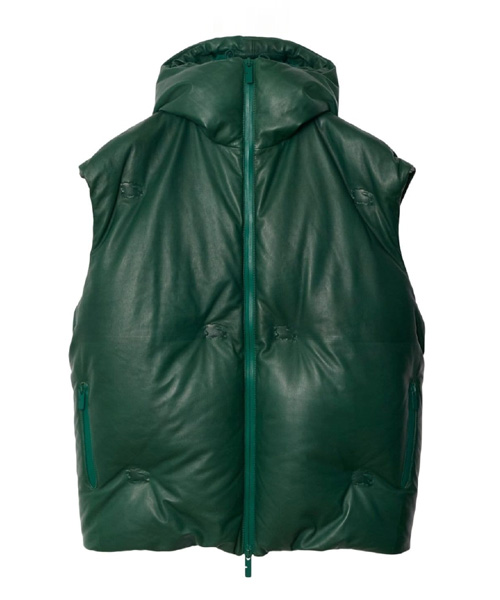 JK-24520<br><b>BURBERRY</b><br>가죽 후드 다운 조끼</b><br>[매장가-800만원대]
