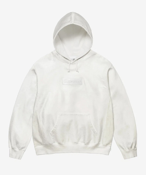 T-30719<br><b>SUPREME x MAISON MARGIELA</b><br>포일 박스 로고 후드 스웨트셔츠</b><br>[매장가-40만원대]