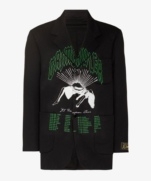 JK-24392<br><b>RAF SIMONS</b><br>GRIMCRAWLER 프린트 코튼 블레이저 자켓</b><br>[매장가-200만원대]
