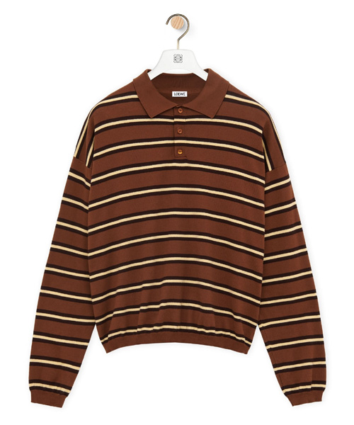 T-30729<br><b>LOEWE</b><br>스트라이프 코튼 폴로 스웨트셔츠</b><br>[매장가-100만원대]