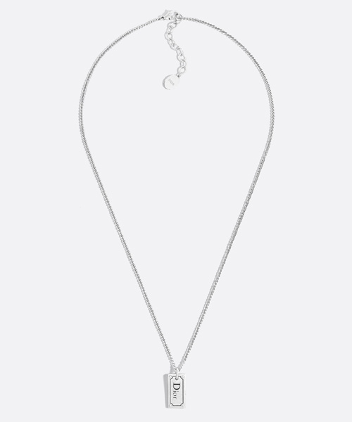 A-42611<br><b>DIOR</b><br>CD 플레이트 펜던트 네크리스</b><br>[매장가-100만원대]