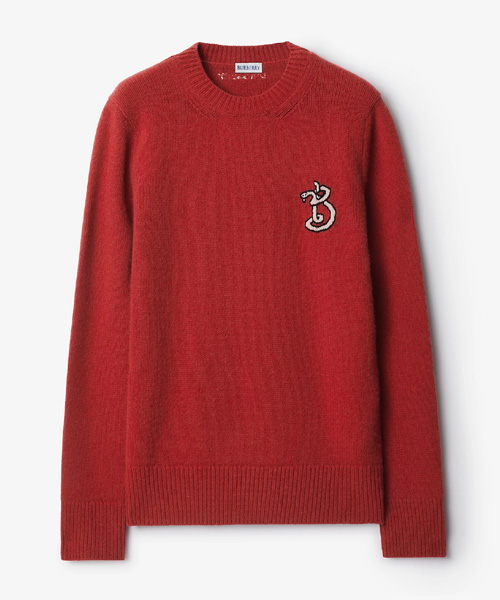 T-30844<br><b>BURBERRY</b><br>B 스네이크 울 캐시미어 스웨터</b><br>[매장가-150만원대]