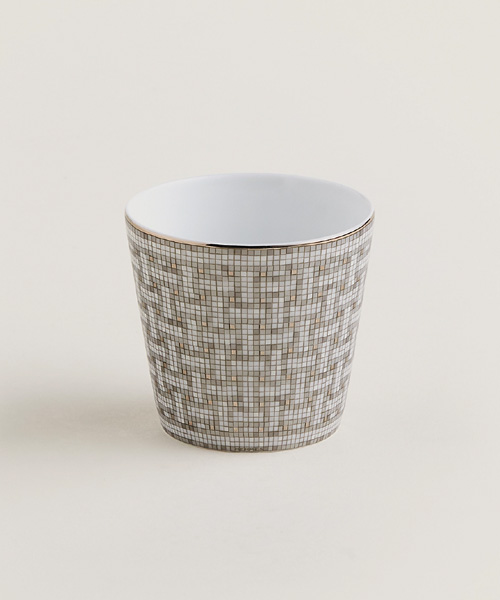 A-42810<br><b>HERMES</b><br>MOSAIQUE AU 24 PLATINUM 캔들 텀블러 세트</b><br>[매장가-70만원대]