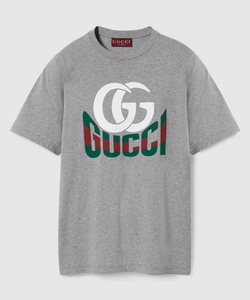 T-30789<br><b>GUCCI</b><br>로고 프린트 코튼 저지 티셔츠</b><br>[매장가-80만원대]