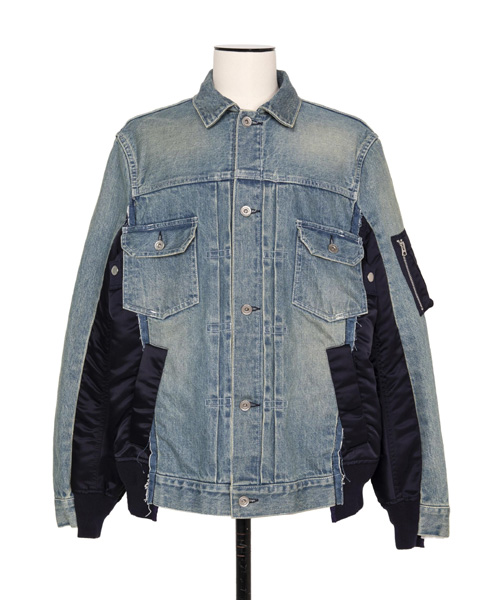 JK-24608<br><b>SACAI</b><br>데님 나일론 트윌 자켓</b><br>[매장가-160만원대]