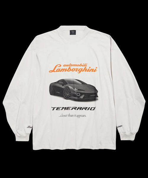 T-31036<br><b>BALENCIAGA</b><br>오토모빌리 람보르기니 롱 슬리브 오버사이즈 티셔츠</b><br>[매장가-120만원대]