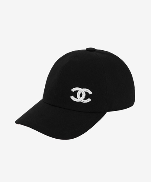 A-43124<br><b>CHANEL</b><br>캡 코튼 글래스 펄 & 블랙</b><br>[매장가-150만원대]