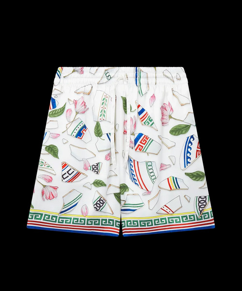 P-16171<br><b>CASABLANCA</b><br>LEVASEBRISE 실크 쇼츠</b><br>[매장가-100만원대]
