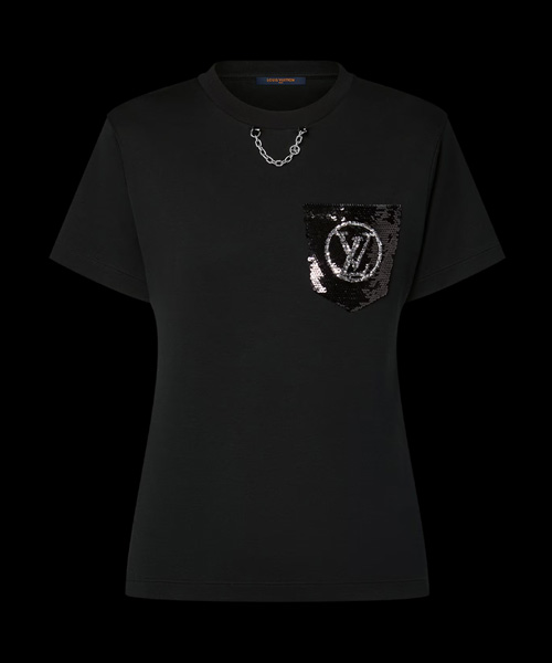 T-30883<br><b>LOUIS VUITTON</b><br>엠브로이더드 포켓 티셔츠</b><br>[매장가-170만원대]