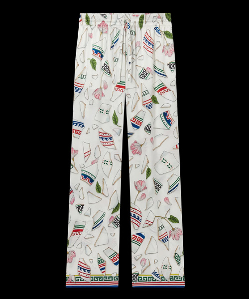 P-16170<br><b>CASABLANCA</b><br>LEVASEBRISE 실크 트라우저</b><br>[매장가-130만원대]