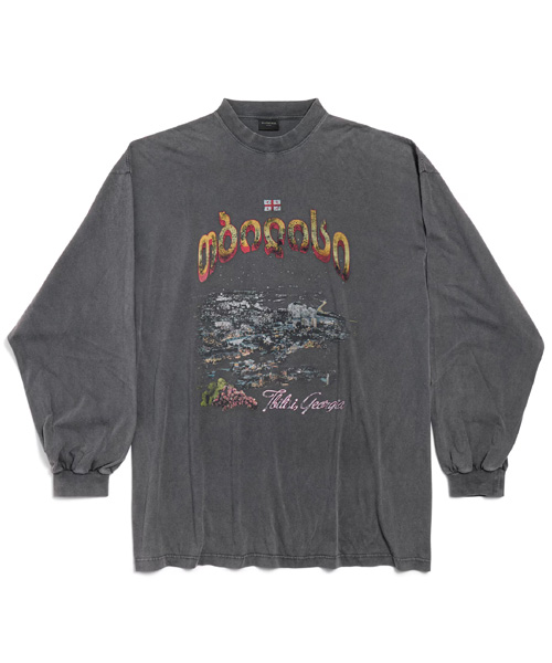 T-31033<br><b>BALENCIAGA</b><br>트빌리시 롱 슬리브 라지 핏 티셔츠</b><br>[매장가-130만원대]