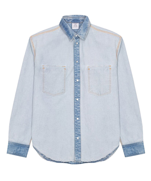 S-5542<br><b>VETEMENTS</b><br>인사인드 아웃 데님 셔츠</b><br>[매장가-240만원대]