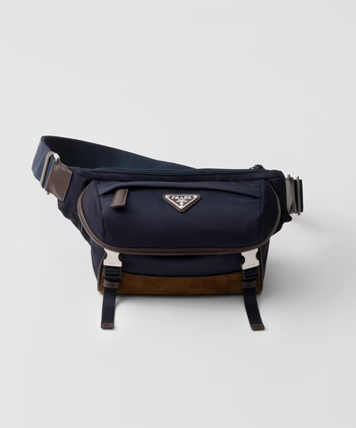 A-43134<br><b>PRADA</b><br>스몰 리나일론 및 가죽 숄더백</b><br>[매장가-290만원대]