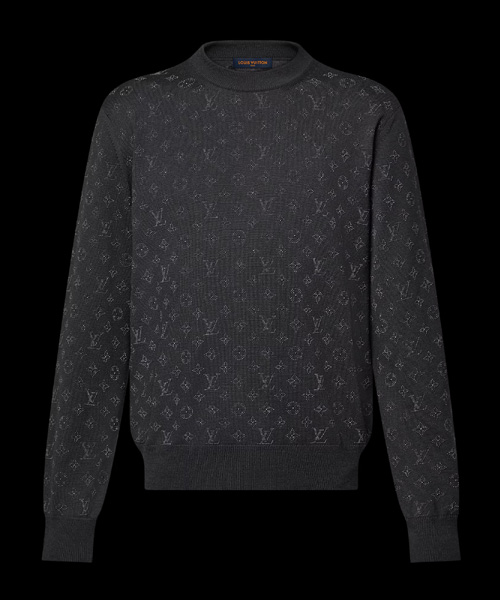 T-30895<br><b>LOUIS VUITTON</b><br>모노그램 엠벨리시드 이브닝 울 크루넥</b><br>[매장가-390만원대]