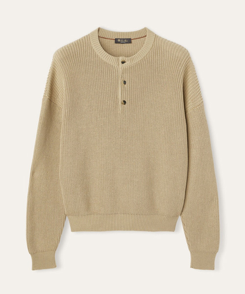 T-30901<br><b>LORO PIANA</b><br>UMI 리브 니트 코튼 스웨터</b><br>[매장가-300만원대]