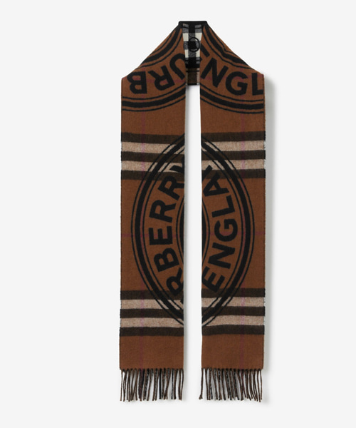 A-43043<br><b>BURBERRY</b><br>모노그램 프린트 캐시미어 스카프</b><br>[매장가-100만원대]