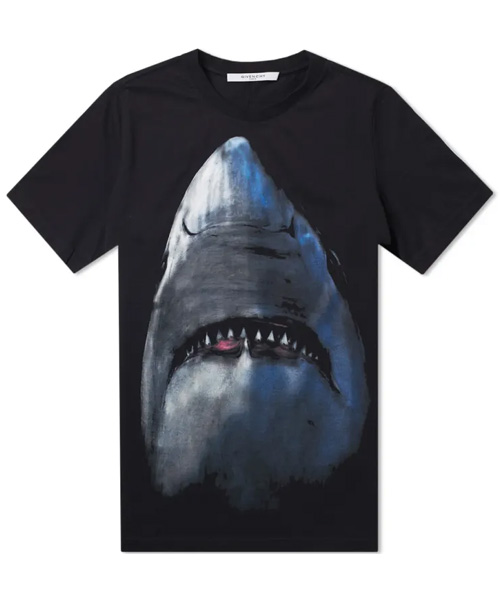 T-30891<br><b>GIVENCHY</b><br>샤크 프린트 코튼 티셔츠</b><br>[매장가-60만원대]
