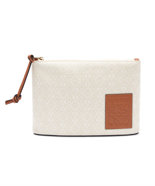 A-43230<br><b>LOEWE</b><br>오블롱 자카드 파크스킨 파우치</b><br>[매장가-80만원대]