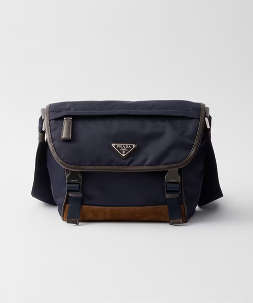 A-43132<br><b>PRADA</b><br>스몰 리나일론 및 가죽 숄더백</b><br>[매장가-320만원대]