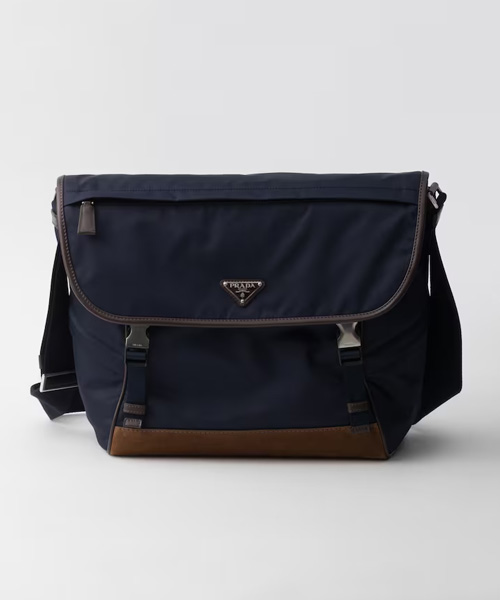 A-43131<br><b>PRADA</b><br>스몰 리나일론 및 가죽 숄더백</b><br>[매장가-360만원대]