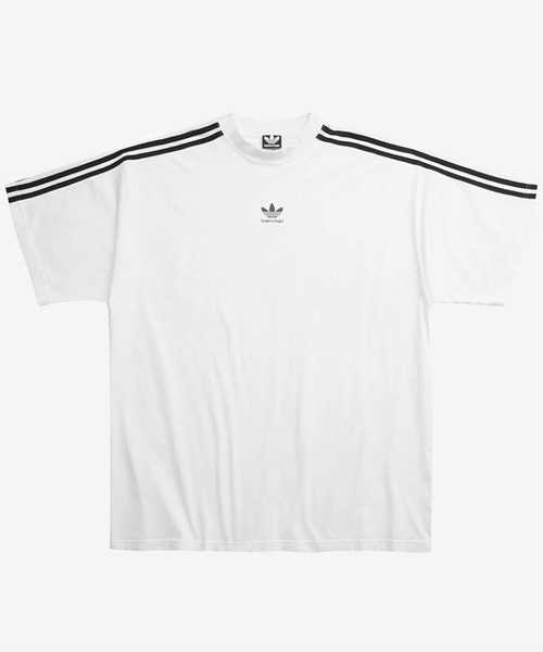 T-31238<br><b>BALENCIAGA x ADIDAS</b><br>로고 프린트 코튼 티셔츠</b><br>[매장가-110만원대]