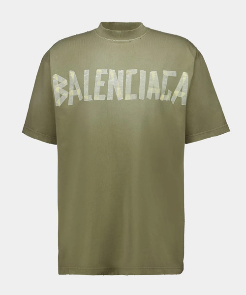 T-31086<br><b>BALENCIAGA</b><br>테이프 타입 티셔츠</b><br>[매장가-120만원대]