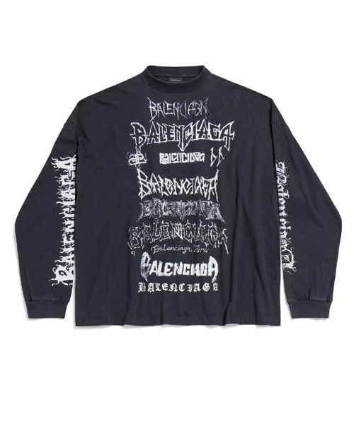 T-31131<br><b>BALENCIAGA</b><br>DIY 메탈 롱 슬리브 티셔츠</b><br>[매장가-130만원대]