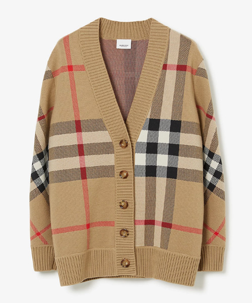 JK-24766<br><b>BURBERRY</b><br>체크 울 블렌드 가디건</b><br>[매장가-170만원대]