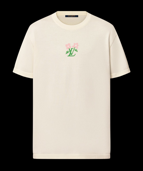 T-31194<br><b>LOUIS VUITTON</b><br>플라워 로고 자수 코튼 니트 크루넥</b><br>[매장가-160만원대]