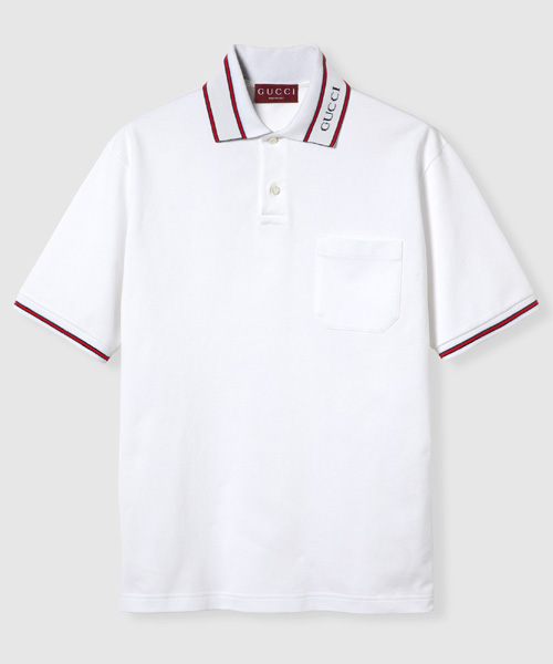 T-31134<br><b>GUCCI</b><br>웹 코튼 피케 폴로 셔츠</b><br>[매장가-80만원대]
