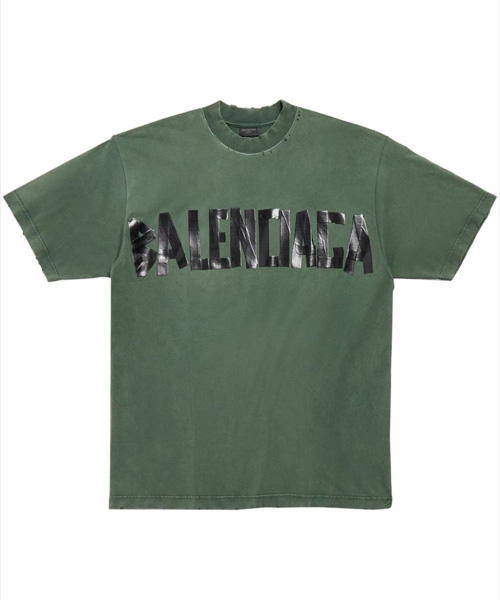 T-31091<br><b>BALENCIAGA</b><br>테이프 타입 티셔츠</b><br>[매장가-120만원대]