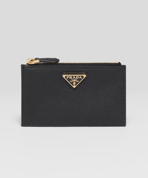 A-43436<br><b>PRADA</b><br>사피아노 가죽 카드 홀더</b><br>[매장가-70만원대]