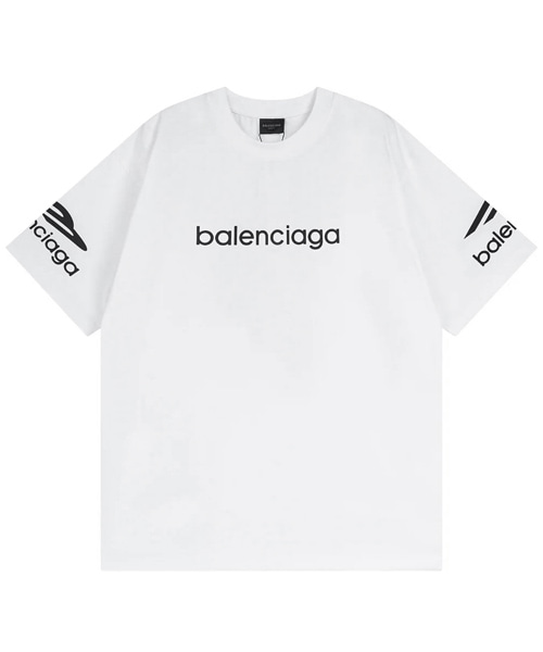 T-31247<br><b>BALENCIAGA</b><br>멀티로고 프린트 코튼 티셔츠</b><br>[매장가-100만원대]