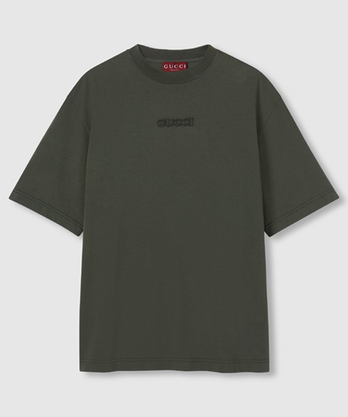 T-31162<br><b>GUCCI</b><br>자수 코튼 저지 티셔츠</b><br>[매장가-90만원대]