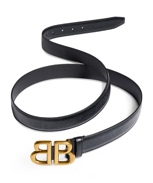 A-43235<br><b>BALENCIAGA</b><br>모나코 가죽 벨트 38mm</b><br>[매장가-60만원대]