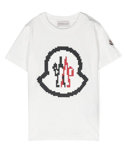 T-31173<br><b>MONCLER</b><br>픽셀 로고 프린트 코튼 티셔츠</b><br>[매장가-50만원대]