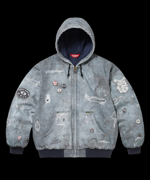 JK-24648<br><b>SUPREME</b><br>HJR 트롱프 뢰유 후드 워크 자켓</b><br>[매장가-60만원대]