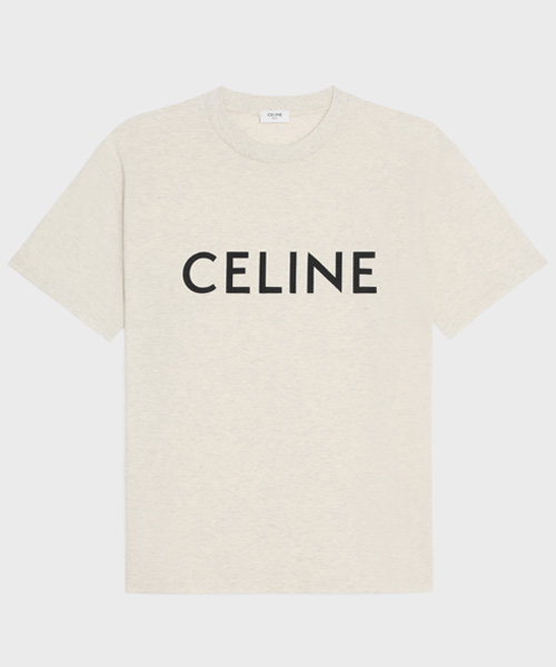 T-31219<br><b>CELINE</b><br>로고 프린트 코튼 저지 티셔츠</b><br>[매장가-70만원대]