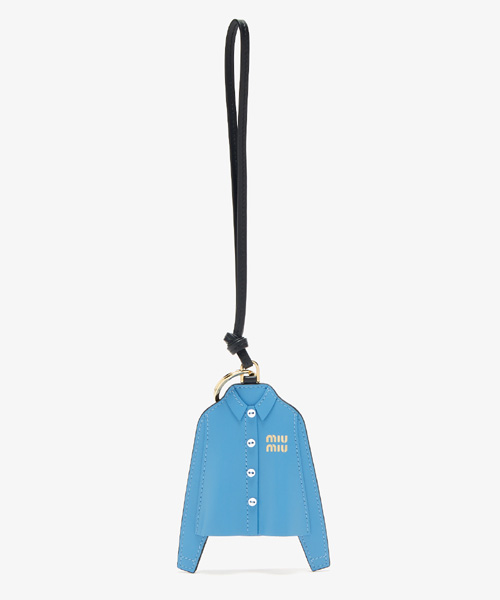 A-43421<br><b>MIU MIU</b><br>레더 키체인 트릭</b><br>[매장가-90만원대]