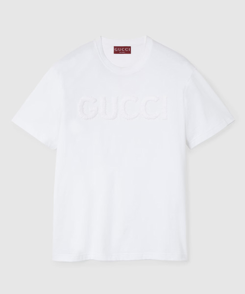 T-31296<br><b>GUCCI</b><br>자수 코튼 저지 티셔츠</b><br>[매장가-100만원대]