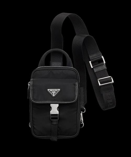 A-43251<br><b>PRADA</b><br>리나일론 앤 사피아노 레더 스마트폰 케이스</b><br>[매장가-220만원대]