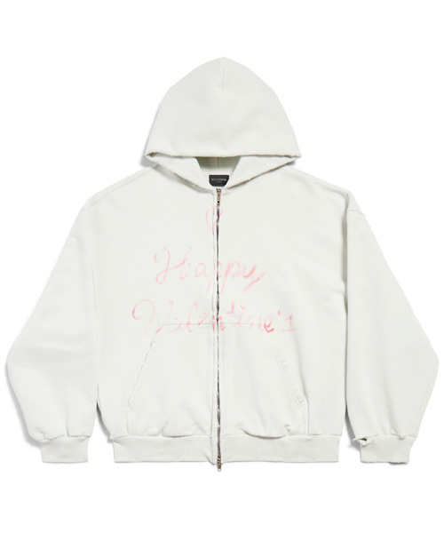 JK-24669<br><b>BALENCIAGA</b><br>립스틱 발렌타인 레귤러 핏 후드 집업</b><br>[매장가-160만원대]