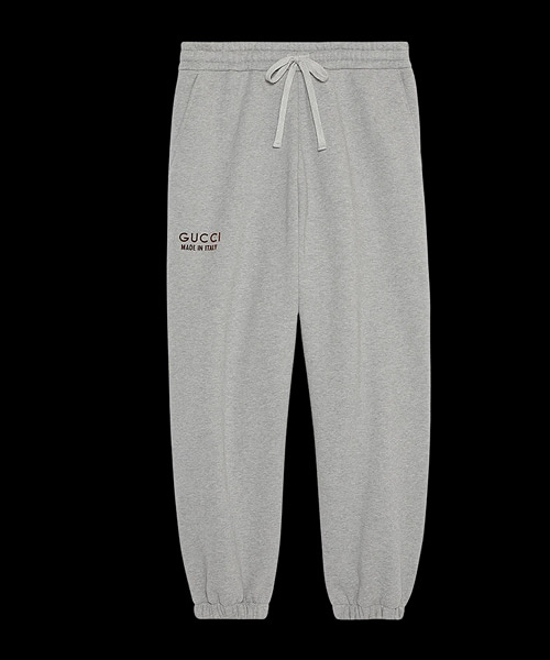 P-16206<br><b>GUCCI</b><br>로고 프린트 코튼 스웨트팬츠</b><br>[매장가-130만원대]