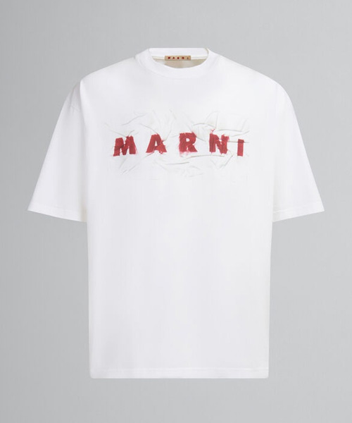 T-31102<br><b>MARNI</b><br>로고 프린트 코튼 티셔츠</b><br>[매장가-60만원대]