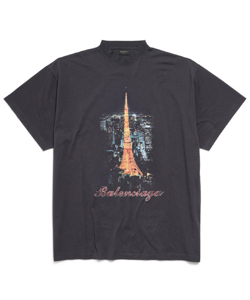 T-31144<br><b>BALENCIAGA</b><br>긴자 스토어 오버사이즈 티셔츠 오프화이트 - 일본 한정</b><br>[매장가-120만원대]