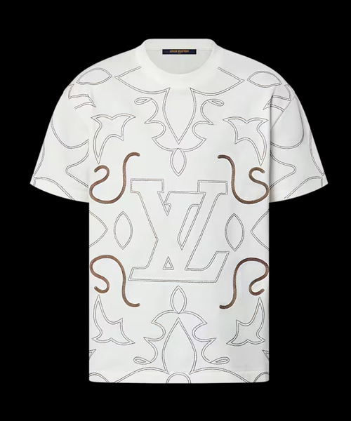 T-31222<br><b>LOUIS VUITTON</b><br>자수 코튼 티셔츠</b><br>[매장가-250만원대]